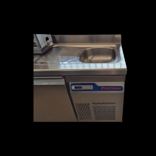 BAJO MOSTRADOR CONGELACION CON FREGADERO